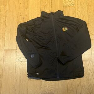 Storm Black Windbreaker with Colorful Logo